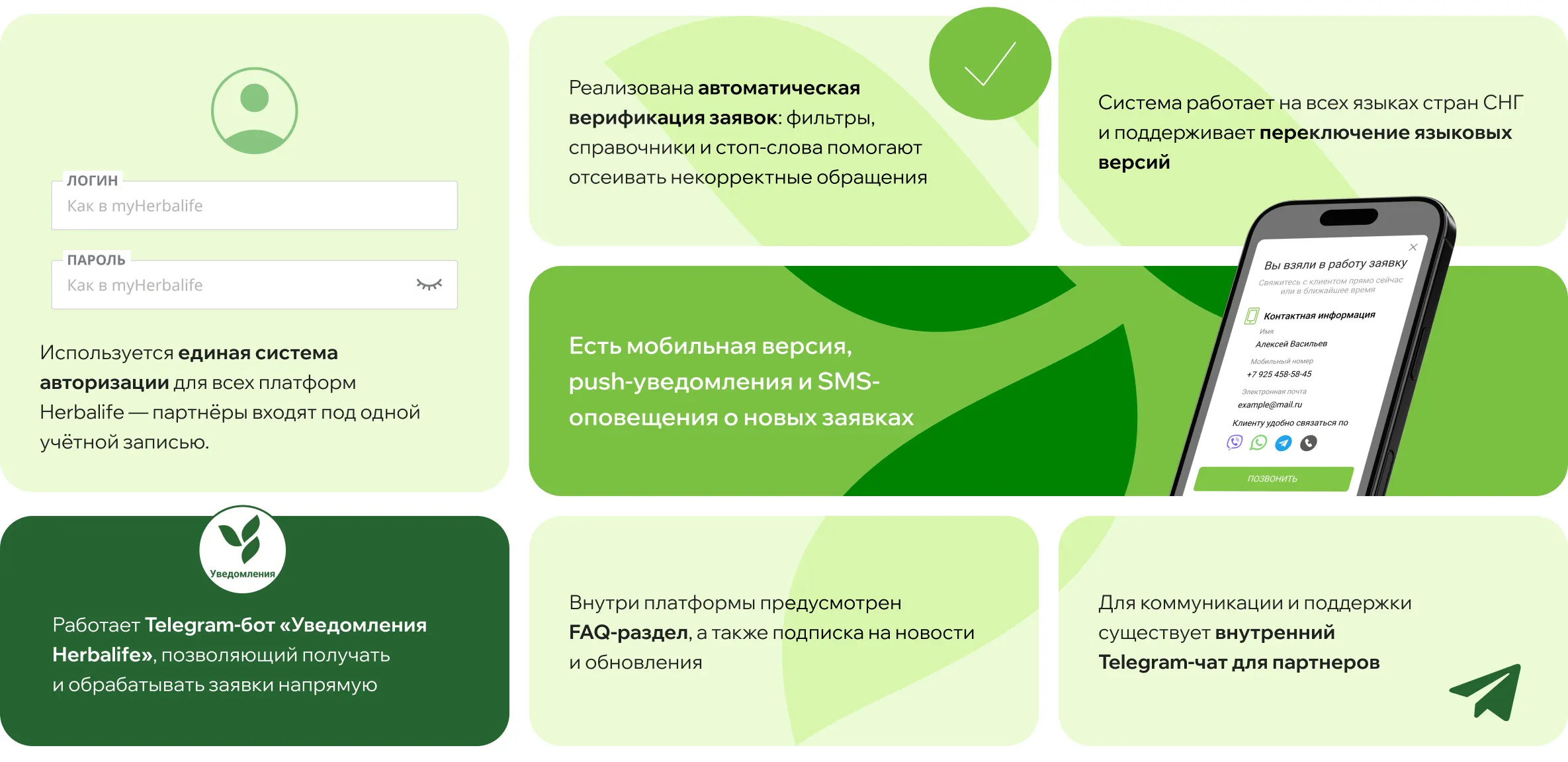 Система обработки заявок и личный кабинет для партнеров международной компании специализированного питания, блок 8, фото 1